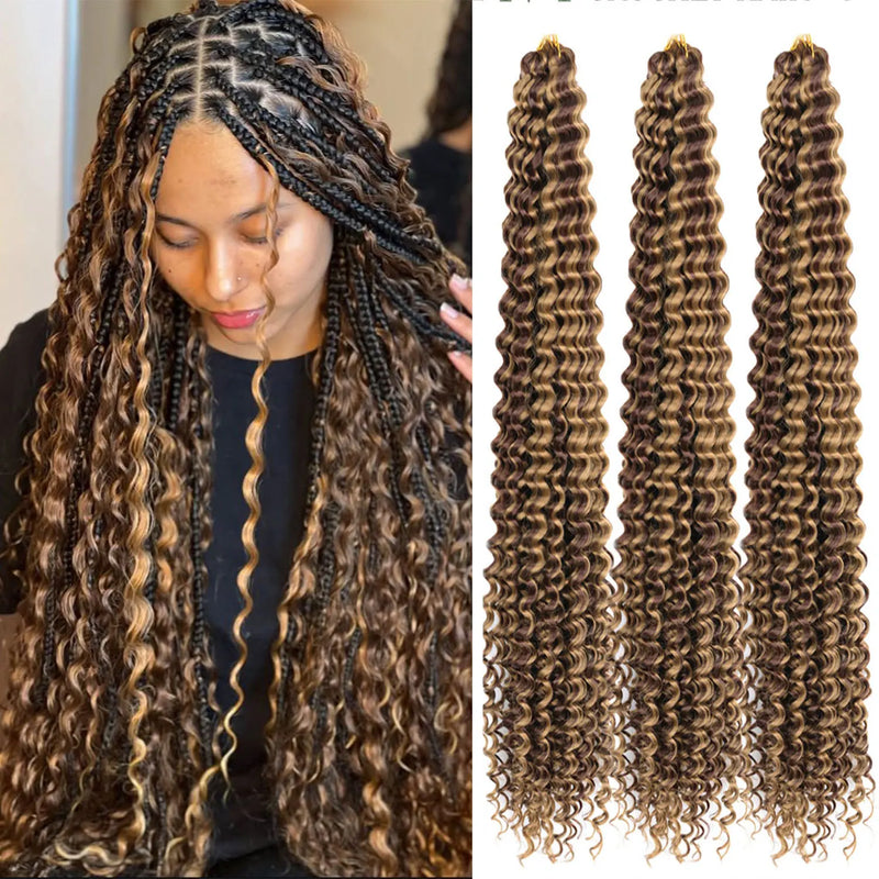 Fibra  Crochê ondulado trançado