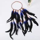 Acessório enfeite com penas de cabeça