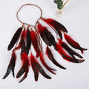 Acessório enfeite com penas de cabeça